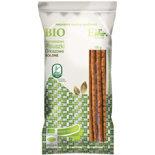 ENVOY Paluszki orkiszowe pełnoziarniste solone BIO