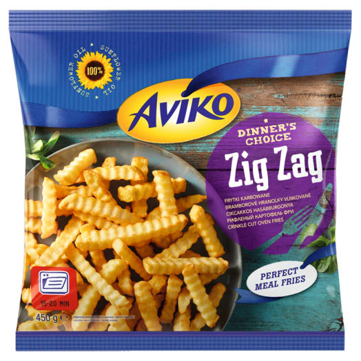 AVIKO Zig Zag Frytki karbowane mrożone