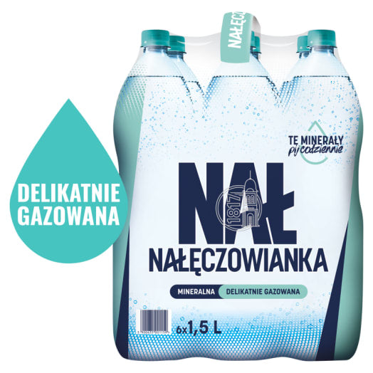 NAŁĘCZOWIANKA Naturalna woda mineralna delikatnie gazowana
