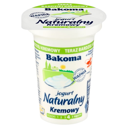 BAKOMA Jogurt Naturalny Łagodny Smak