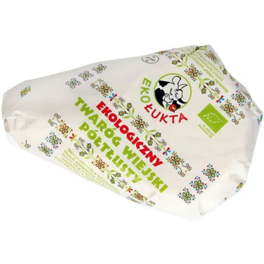 EKO ŁUKTA Twaróg wiejski klinek półtłusty BIO