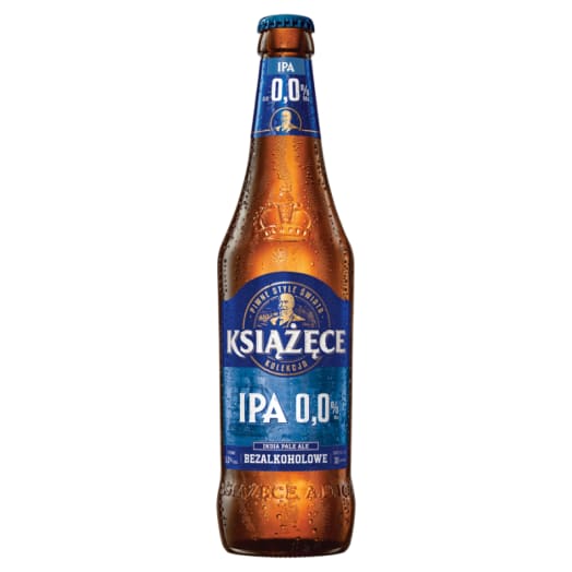 KSIĄŻĘCE IPA Piwo bezalkoholowe (cena zawiera 1 zł kaucji za butelkę)