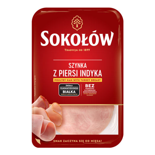 SOKOŁÓW Szynka z piersi indyka -plastry