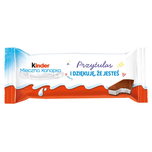 KINDER Mleczna kanapka Biszkopt z mlecznym nadzieniem