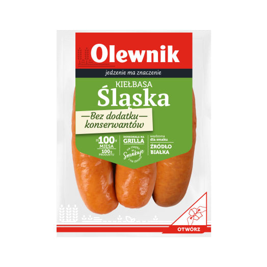 OLEWNIK Kiełbasa śląska bez dodatku konserwantów