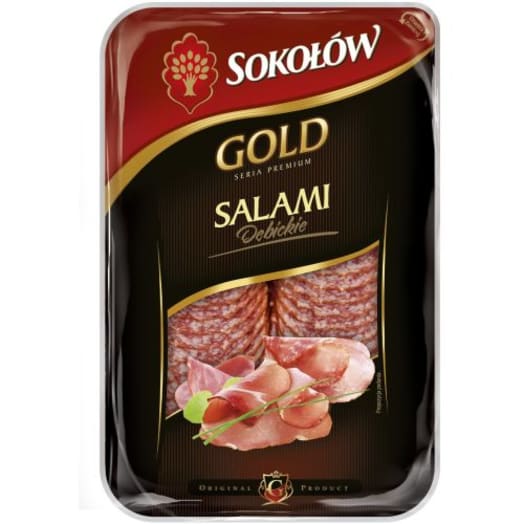 SOKOŁÓW Gold Salami dębickie - plastry