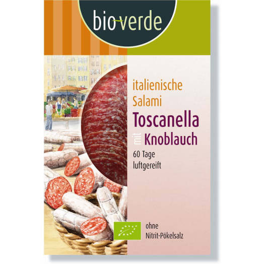 BIO VERDE Salami Toscanella - plastry BIO