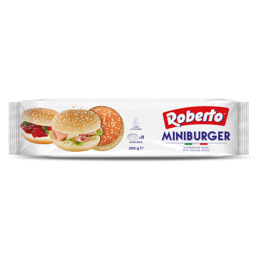 ROBERTO Mini burger - bułki pszenne z sezamem